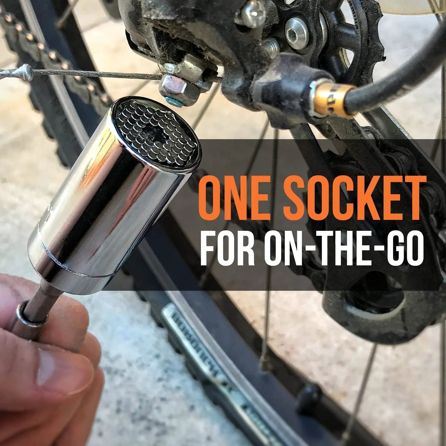 Must Have Universal Socket Wrench Set With Self Adjusting Gator Grip 7 To 19mm, 54 Spring Loaded Rods, Power Drill Adapter Included, Cool Gadget Gift For Men Dad Husband Valentines Day Birthday