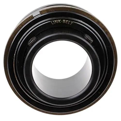 Unmounted Replacement Ball Bearing For Industrial Machinery Interchangeable With Standard Brands Engineered Seals For Longer Life Setscrew Rexnord Link Belt ER19 1 3 16 Inch Bore Heavy Duty Performance, front view