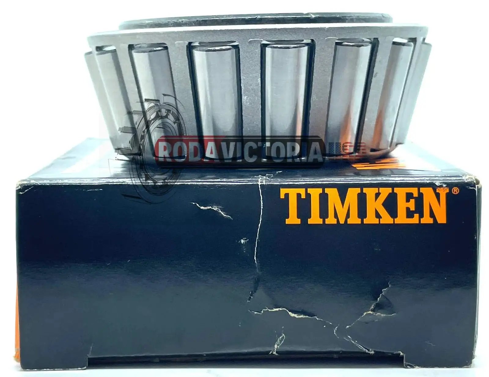 USA Made Timken 3877 Tapered Roller Bearing For Hyster 30228 on box, 1.625 Inch Bore, 1.1875 Inch Inner Width