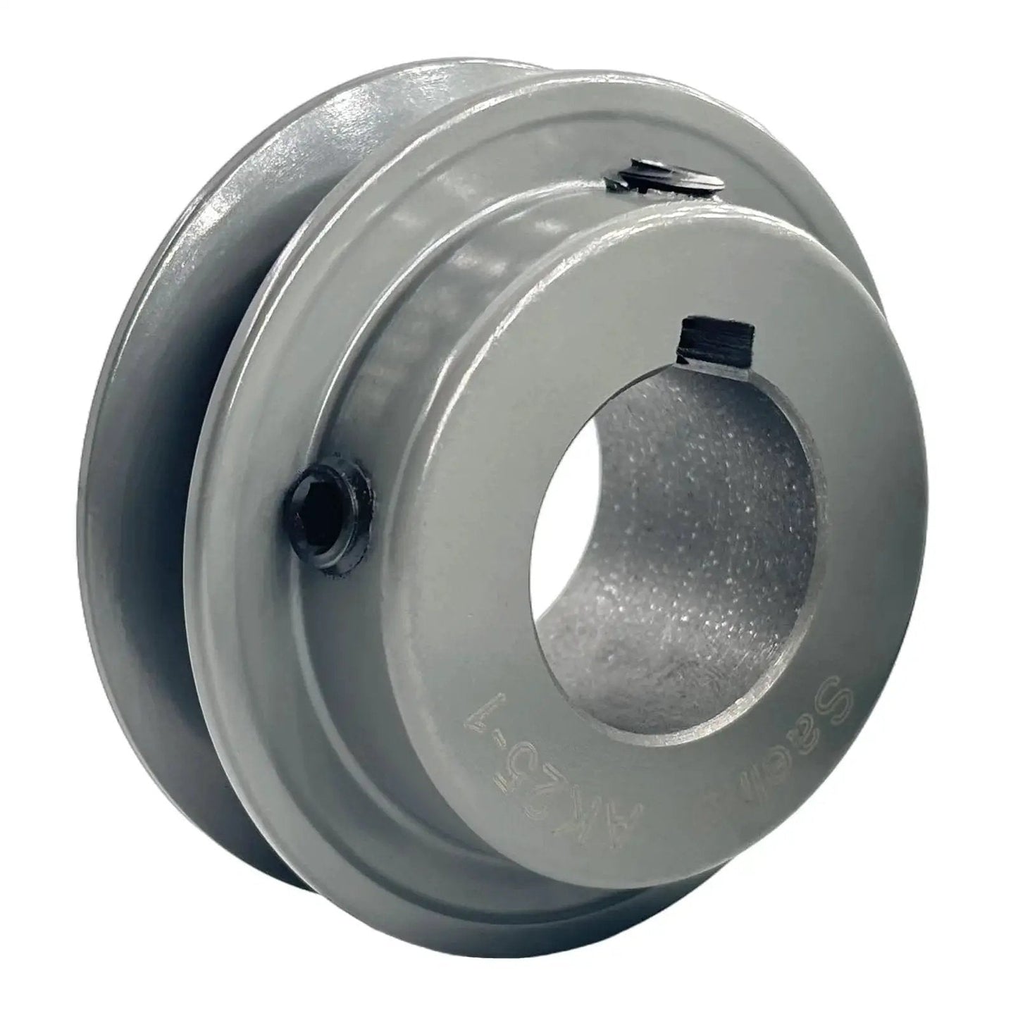 V Belt Pulley 1 Inch Bore 2.5 Inch OD Single Groove Cast Iron Sheave For A 3L 4L V Belts With 1/4 X 1/8 Keyseat