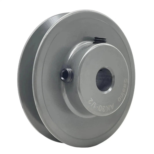 V Belt Pulley 3 Inch Outside Diameter Cast Iron Sheave With Half Inch Bore And Single Groove For V Belt Section A 3L And 4L AK3012