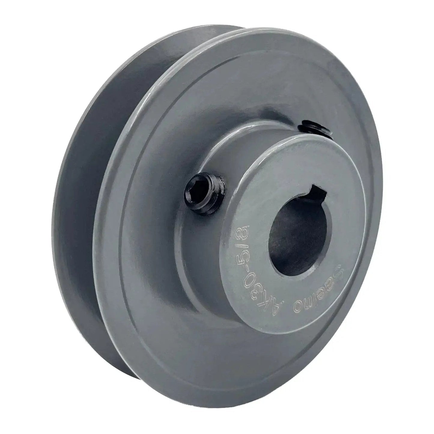 V Belt Pulley Three Inch Outer Diameter With Five Eighths Inch Bore Cast Iron Motor Pulley For 3L And 4L V Belts One Groove Standard Keyseat