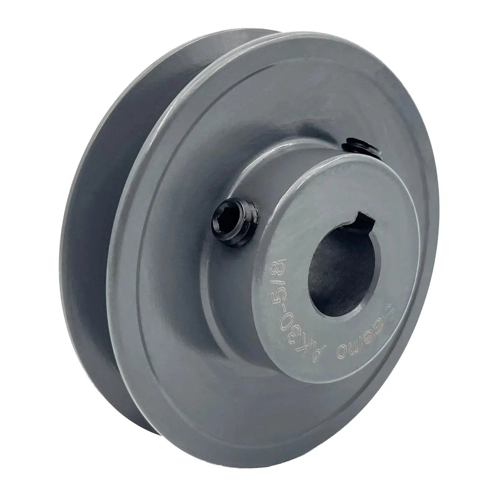 V Belt Pulley Three Inch Outer Diameter With Five Eighths Inch Bore Cast Iron Motor Pulley For 3L And 4L V Belts One Groove Standard Keyseat