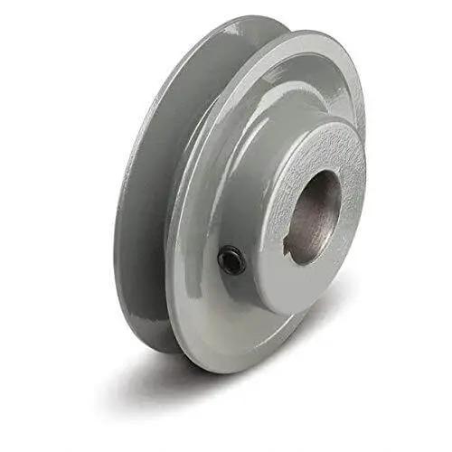 Fixed Bore Five Eighths Inch V-Belt Pulley With 1 Groove Standard Pulley For 3.45 Inch Outer Diameter, side angle view