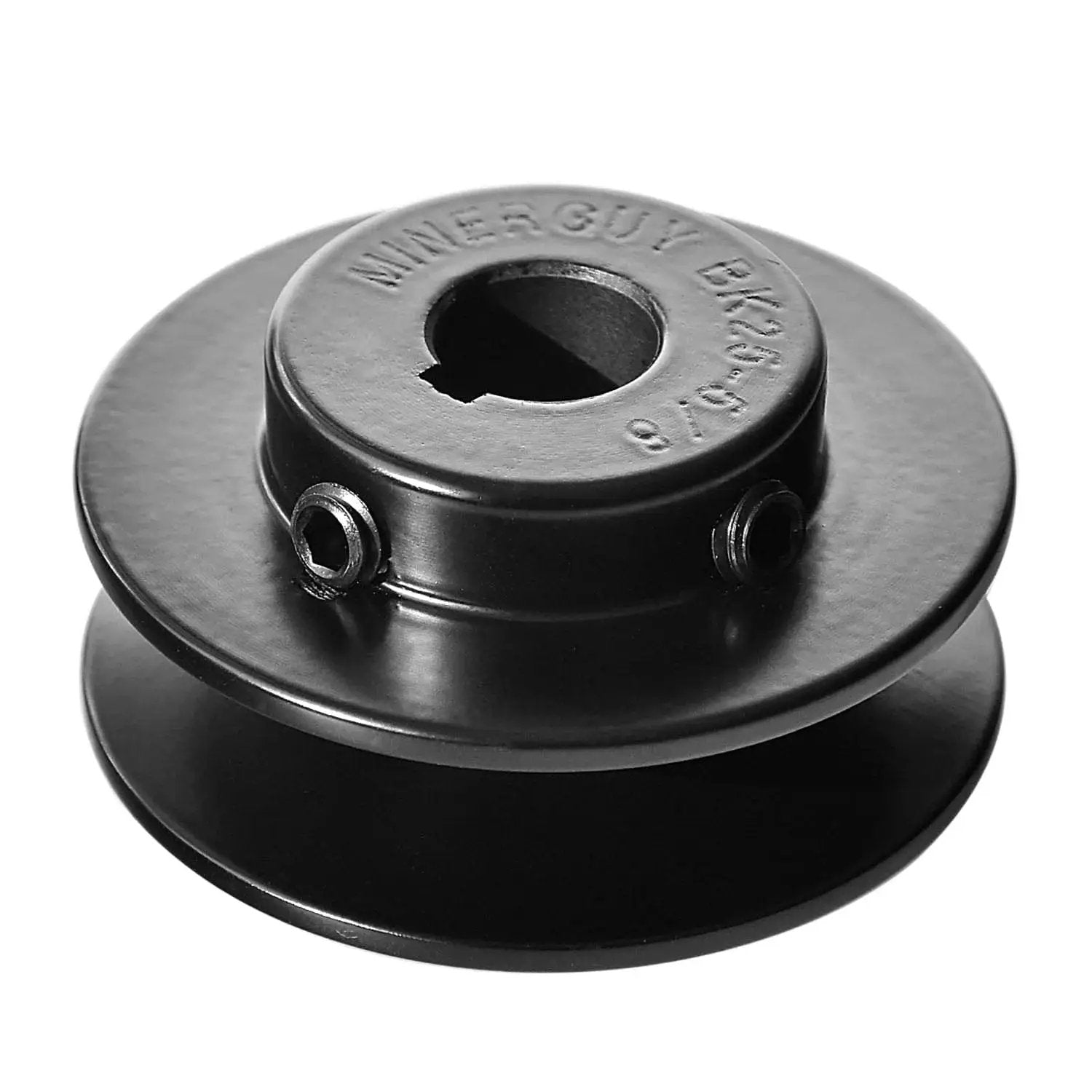 BK25 5/8 Inch Single Groove V Belt Pulley Cast Iron 2.6 Inch Outside Diameter With 5/8 Inch Bore For 4L 5L B And A Belts