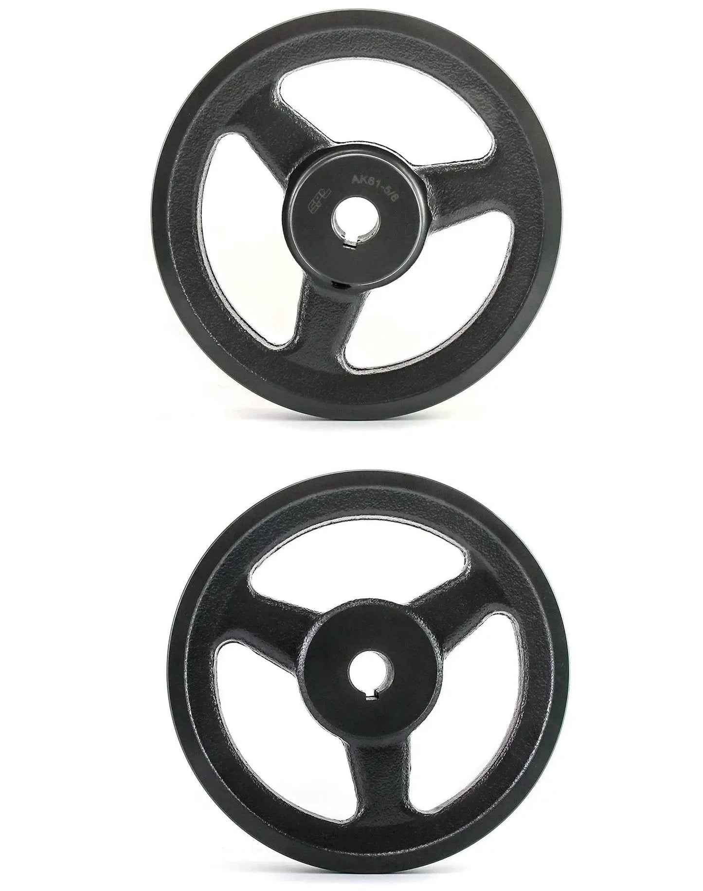 Single Groove V Belt Pulley 5.95 Inch Outer Diameter With Five Eighth Inch Bore Cast Iron Fixed Bore For V Belt 4L A AX Belts
