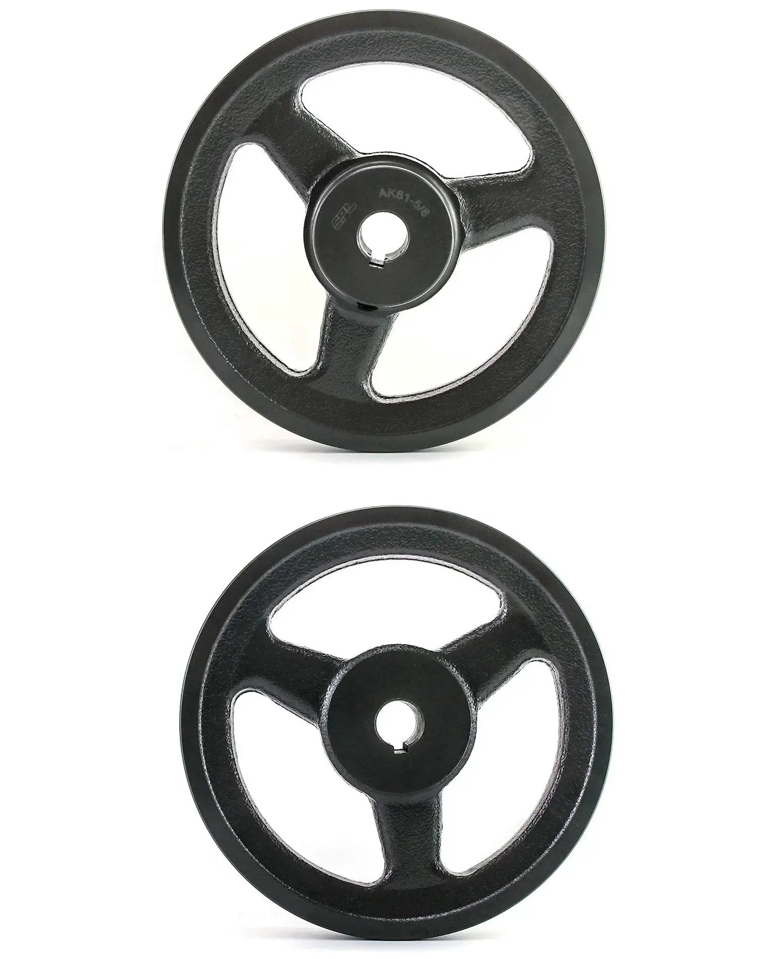 Single Groove V Belt Pulley 5.95 Inch Outer Diameter With Five Eighth Inch Bore Cast Iron Fixed Bore For V Belt 4L A AX Belts