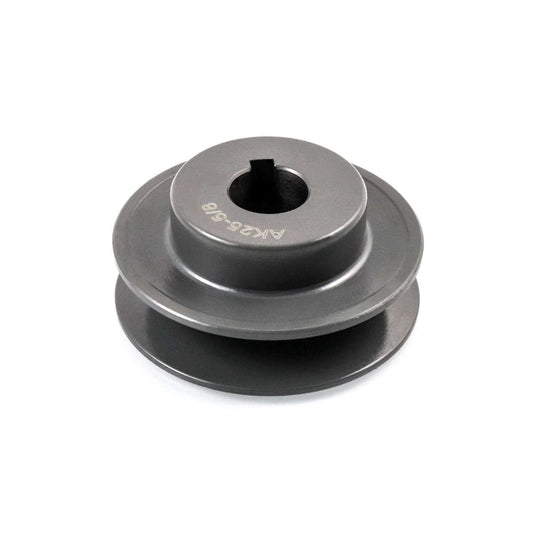 2.5 Inch Outer Diameter Single Groove Web Sheave With Five Eighths Inch Fixed Bore For V Belt Pulleys 4L A AX Cast Iron Durable Anti Corrosion Ideal For Power Transmission In Industrial Machinery And Equipment