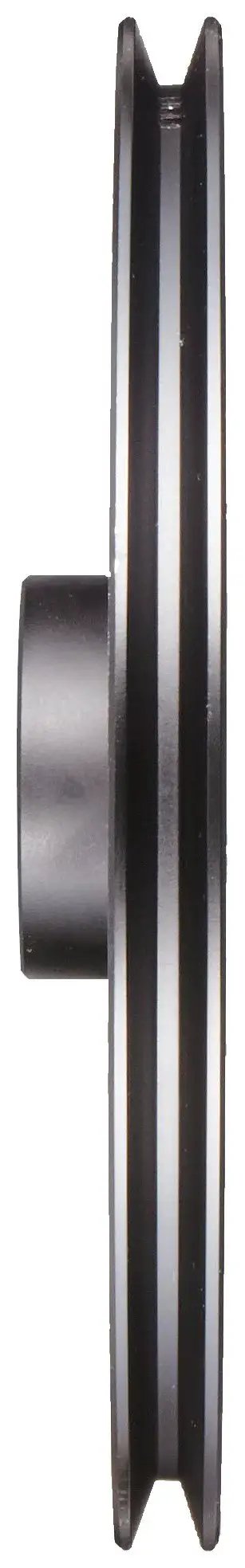 Side view of FHP V Belt Sheave 3/4 Bore 1 Groove for 3L 4L Belt Section Gray Cast Iron Class 30 with Set Screw Secure Shaft
