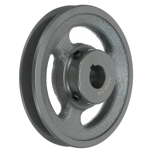 V Belt Sheave 4.75 Inch Outer Diameter Three Quarter Inch Bore Single Groove For 4L And A Belts Cast Iron Bored To Size