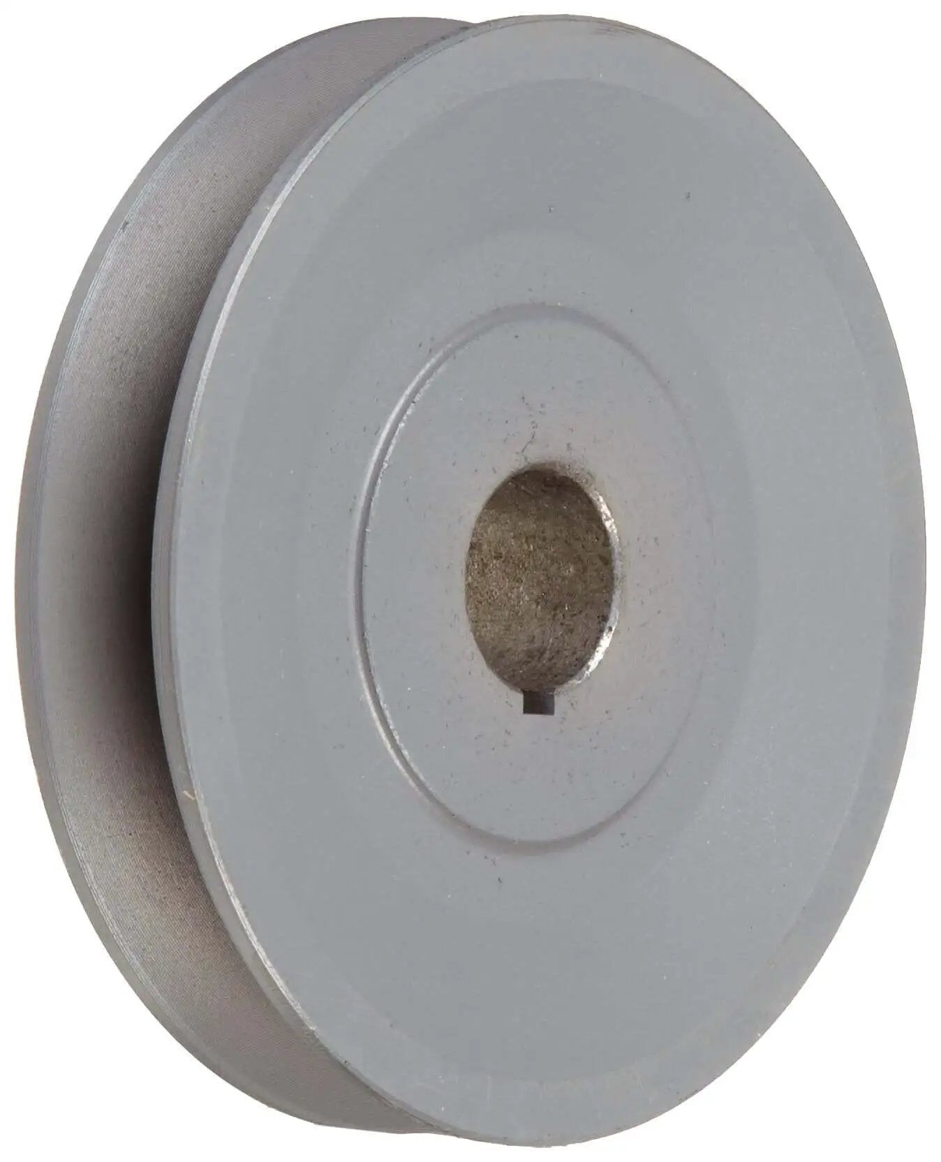 Heavy Duty Bored To Size V Belt Sheave With Quick Detachable Bushings, 4.45 Inch Outer Diameter And 0.875 Inch Bore, TB Wood's BK4778 FHP, Supports One Or Two Grooves, Up To 15 HP, Lightweight And Efficient