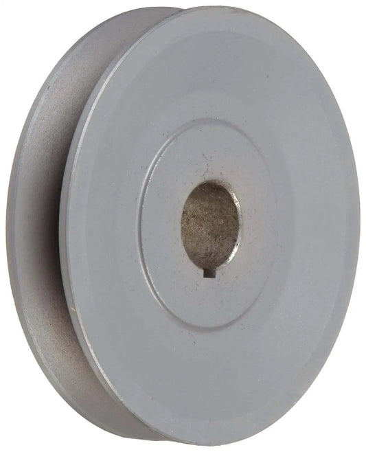 Heavy Duty Bored To Size V Belt Sheave With Quick Detachable Bushings, 4.45 Inch Outer Diameter And 0.875 Inch Bore, TB Wood's BK4778 FHP, Supports One Or Two Grooves, Up To 15 HP, Lightweight And Efficient