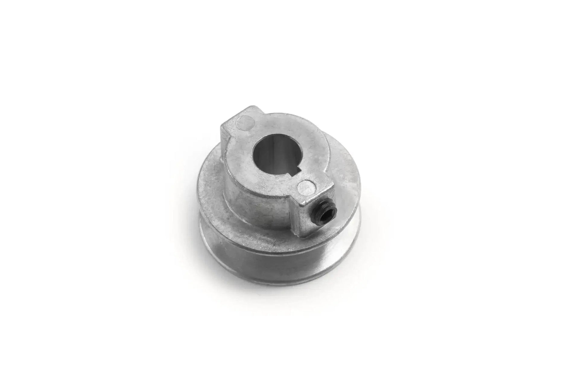 Heavy Duty 1.75 Inch V Groove Drive Pulley For 4L Belts, 1/2 Inch Bore, Zinc Alloy Die Cast Z3A, top view, by Terre Products