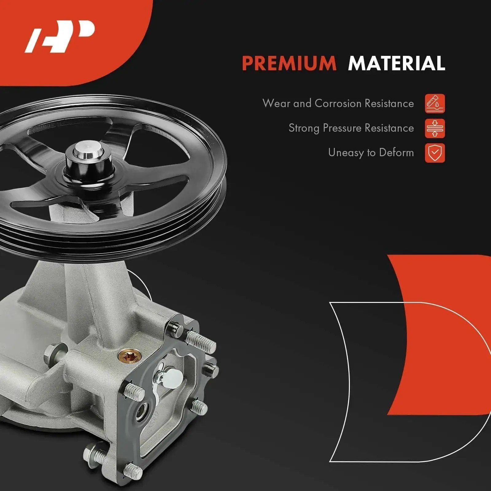Premium Vacuum Pump Replacement For Chevrolet Silverado 1500 1500 LD Tahoe Suburban GMC Sierra 2014-2020 showing pulley system