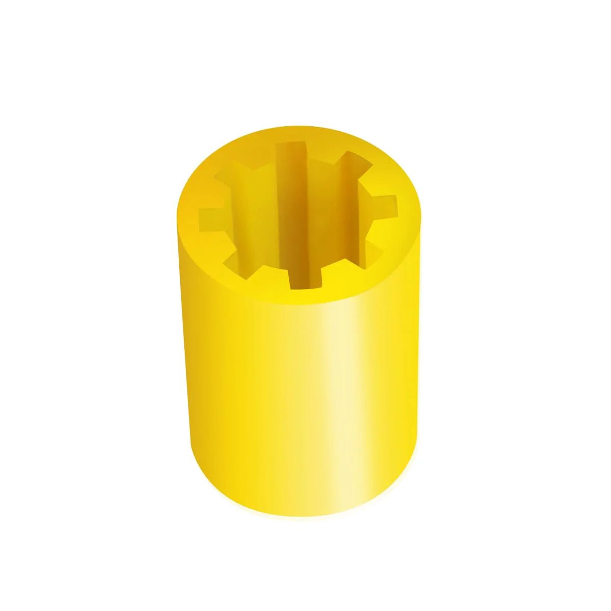Vacuum Pump Coupler Sleeve Replacement For PR 77 Fits PR 6 And DV Series Vacuum Pumps Pro Grade Gear Yellow Color, 1-5/8in