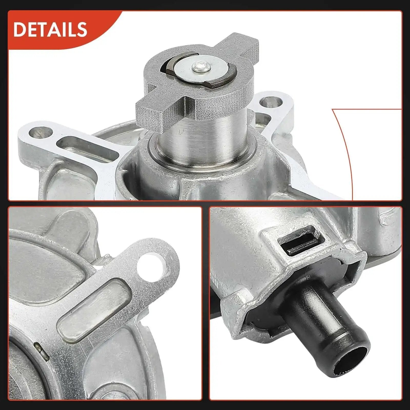 Solid Vacuum Pump For VW And Audi Cars That Fits Jetta 2005 To 2014, Passat 2012 To 2014, Golf 2010 To 2014, Beetle 2006 To 2010