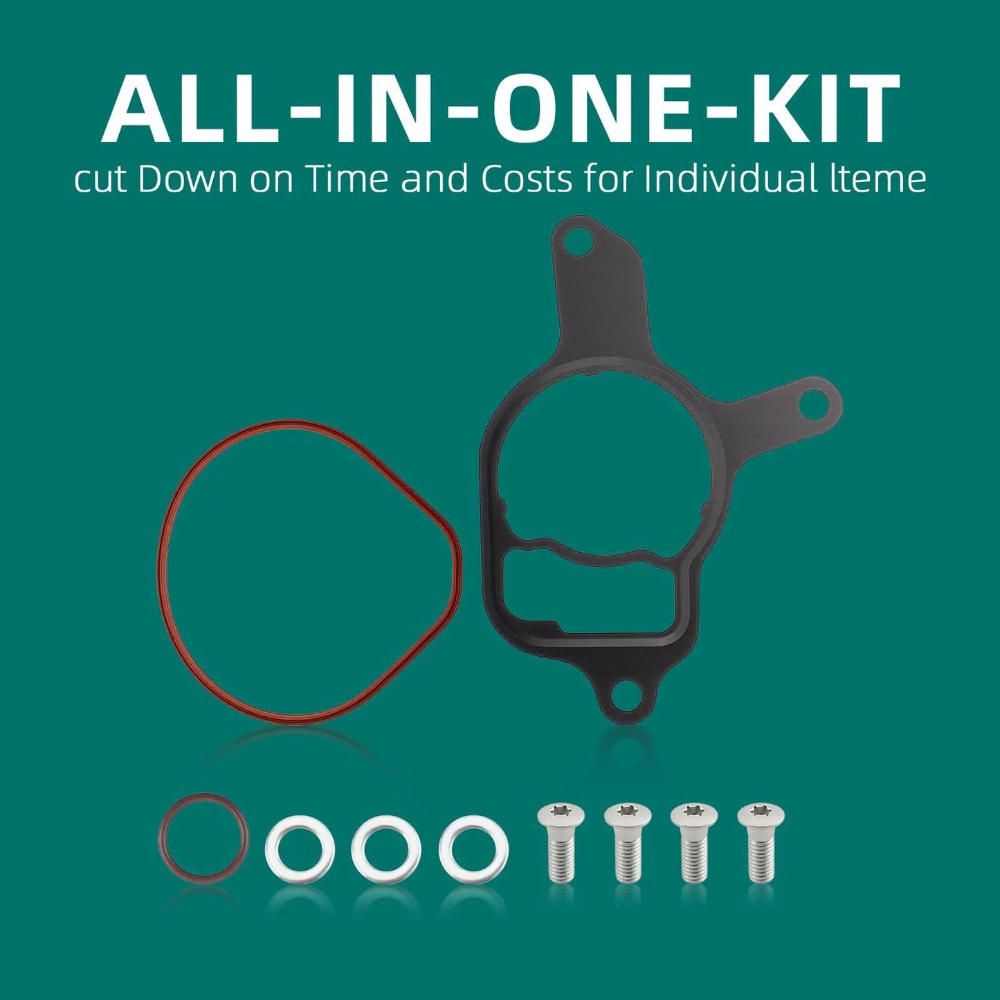 Vacuum Pump Rebuild Seal Kit With O Ring Gasket For VW Jetta Golf Beetle Rabbit Passat And Audi TT RS Quattro 07K145100H 07K145215A including gaskets and O-rings.