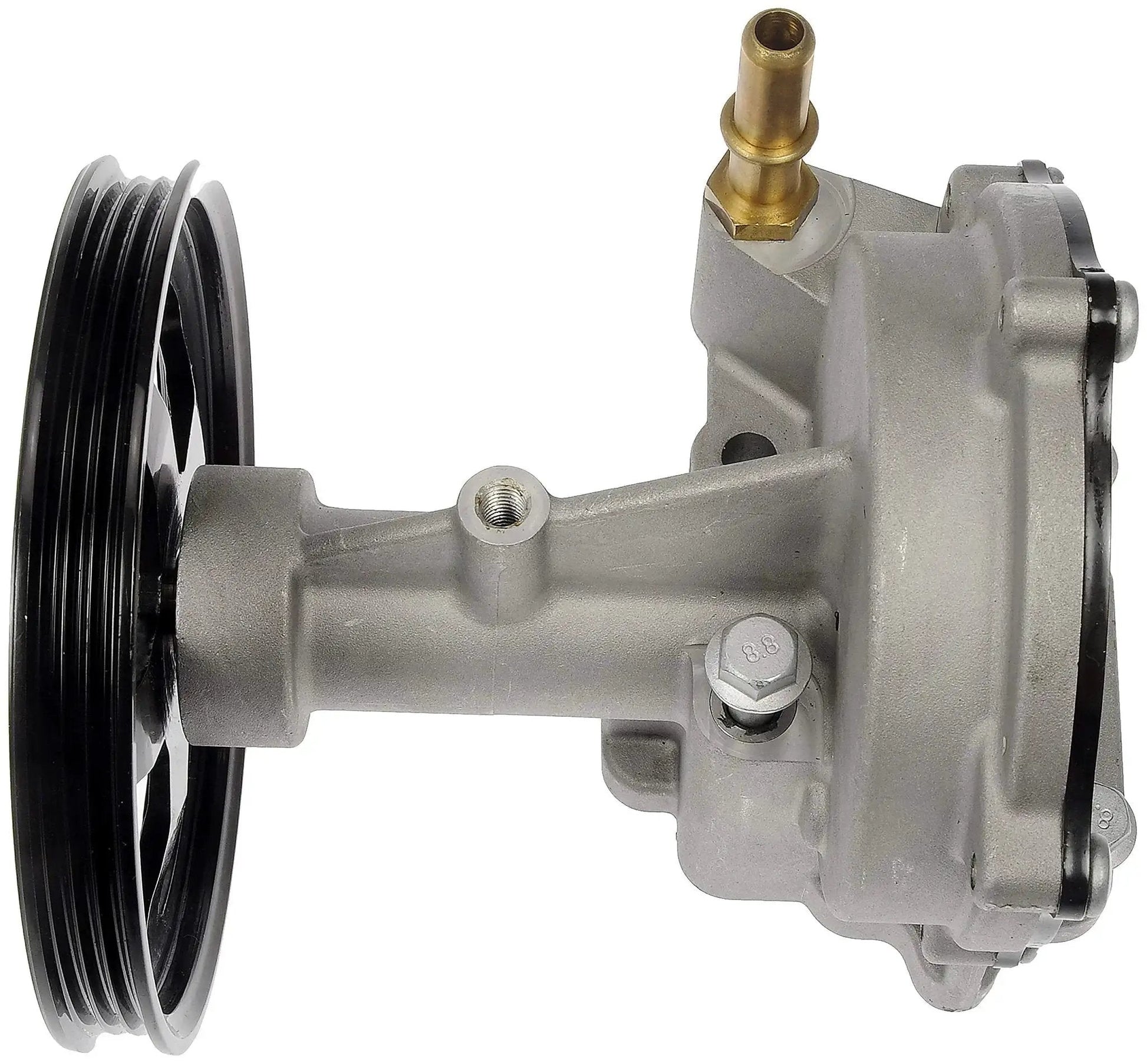 Side view of Vacuum Pump Replacement 904-861 for Cadillac Chevrolet GMC Vehicles OE quality direct fit pump with durable construction