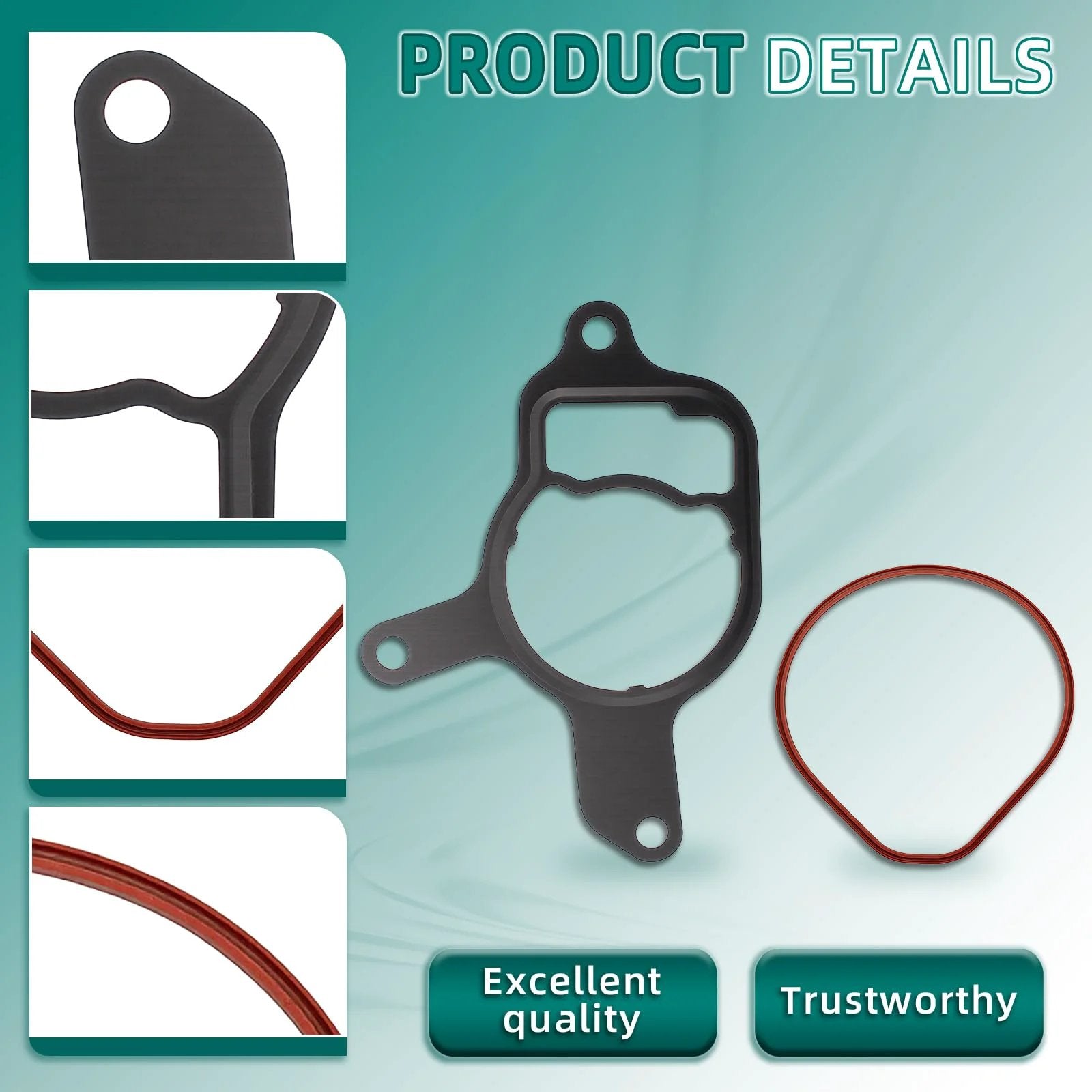 Close-up view of Vacuum Pump Rebuild Seal Kit With O Ring Gasket For VW Jetta Golf Beetle Rabbit Passat And Audi TT RS Quattro 07K145100H 07K145215A.
