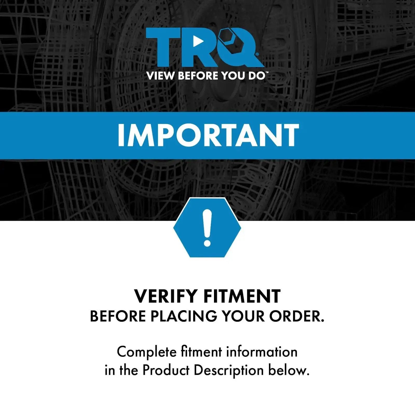 Fitment verification notice for Front Wheel Bearing And Hub Assembly For Subaru Crosstrek 2016 To 2023 Forester 2014 To 2018 Impreza 2014 To 2021 And XV Crosstrek 2014 To 2015 With DIY Replacement Video Guides And Easy Installation Tutorials.