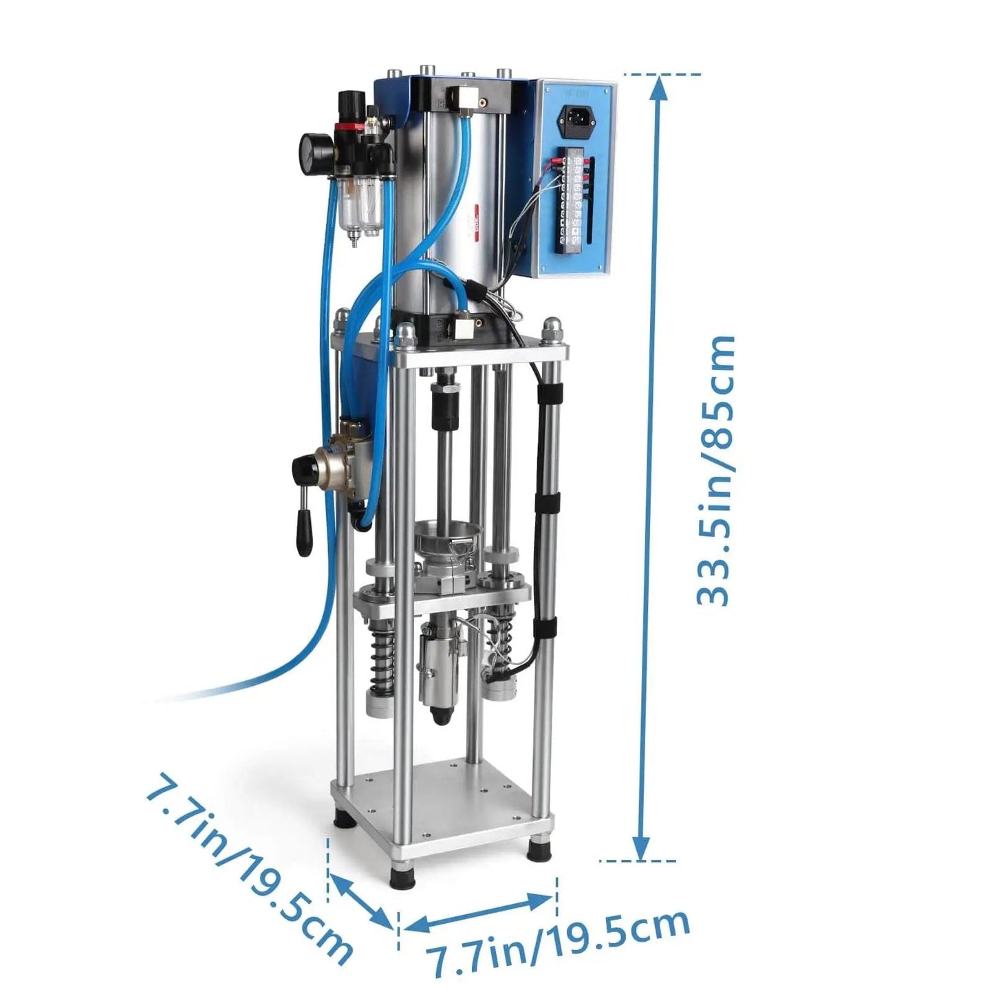 Vertical Injection Molding Machine For Small Batches ICZW Semi Automatic Pneumatic Plastic Press With Bench Vise