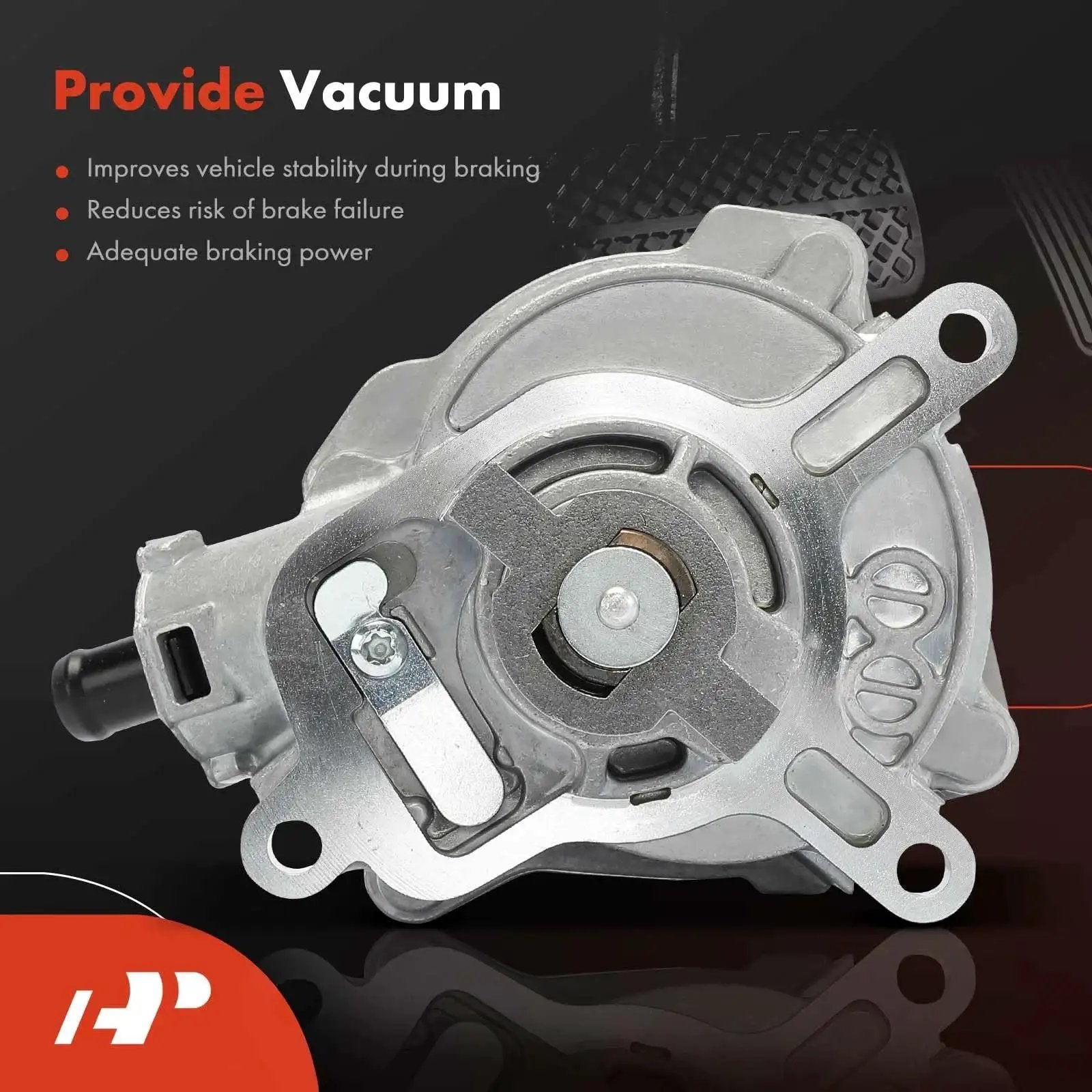 Solid Vacuum Pump For VW And Audi Cars That Fits Jetta 2005 To 2014, Passat 2012 To 2014, direct fit replacement with easy install.