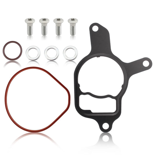 Vacuum Pump Rebuild Seal Kit With O Ring Gasket For VW Jetta Golf Beetle Rabbit Passat And Audi TT RS Quattro 07K145100H 07K145215A, includes seals and screws.