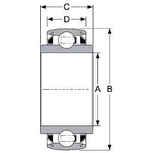 W210PPB2 Agricultural Heavy Duty Bearing, Round Bore 1.9380" Bore Bearing W210PPB2