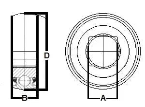 W211PPB6 Heavy Duty Disc Harrow 3 Lip 1-1/2" Square Bore Bearing