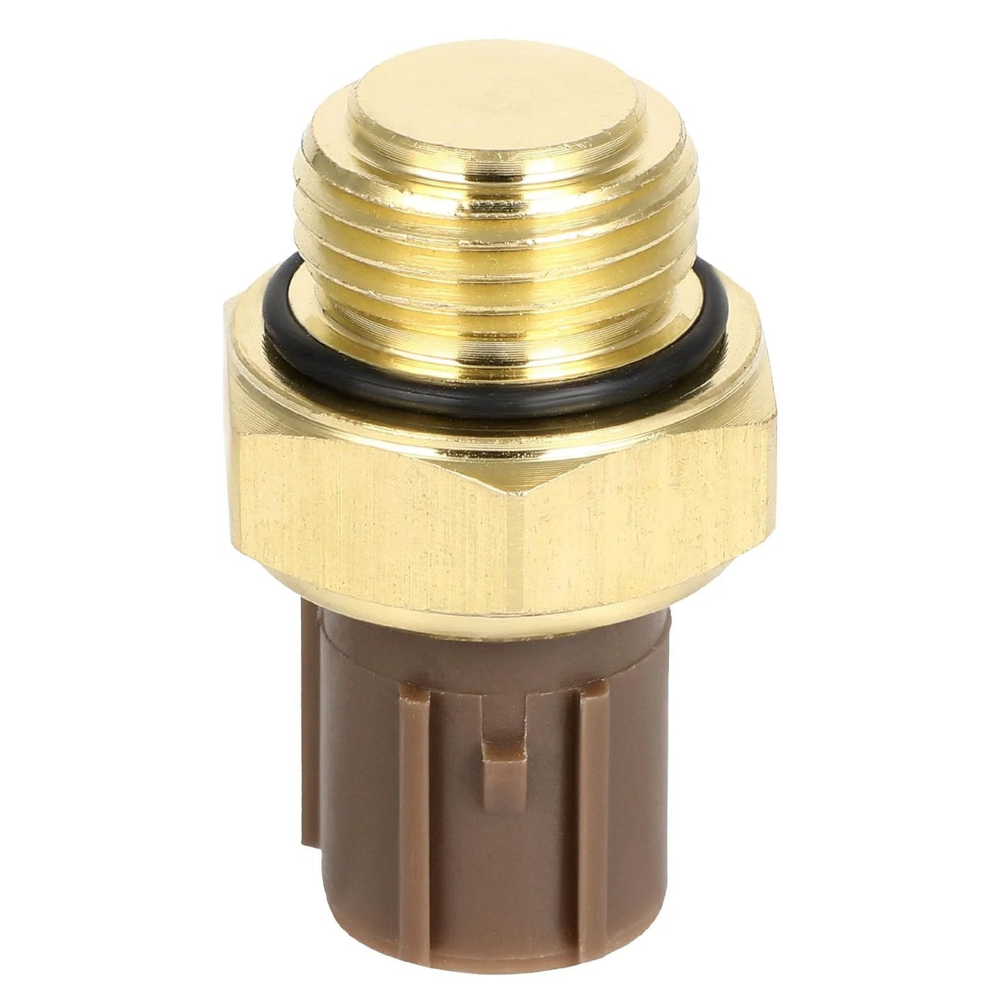 Water Temperature Sensor Replacement 37760 P00 004 for Acura Integra RSX Civic CRV MDX TL Honda, front view, brass and plastic construction.
