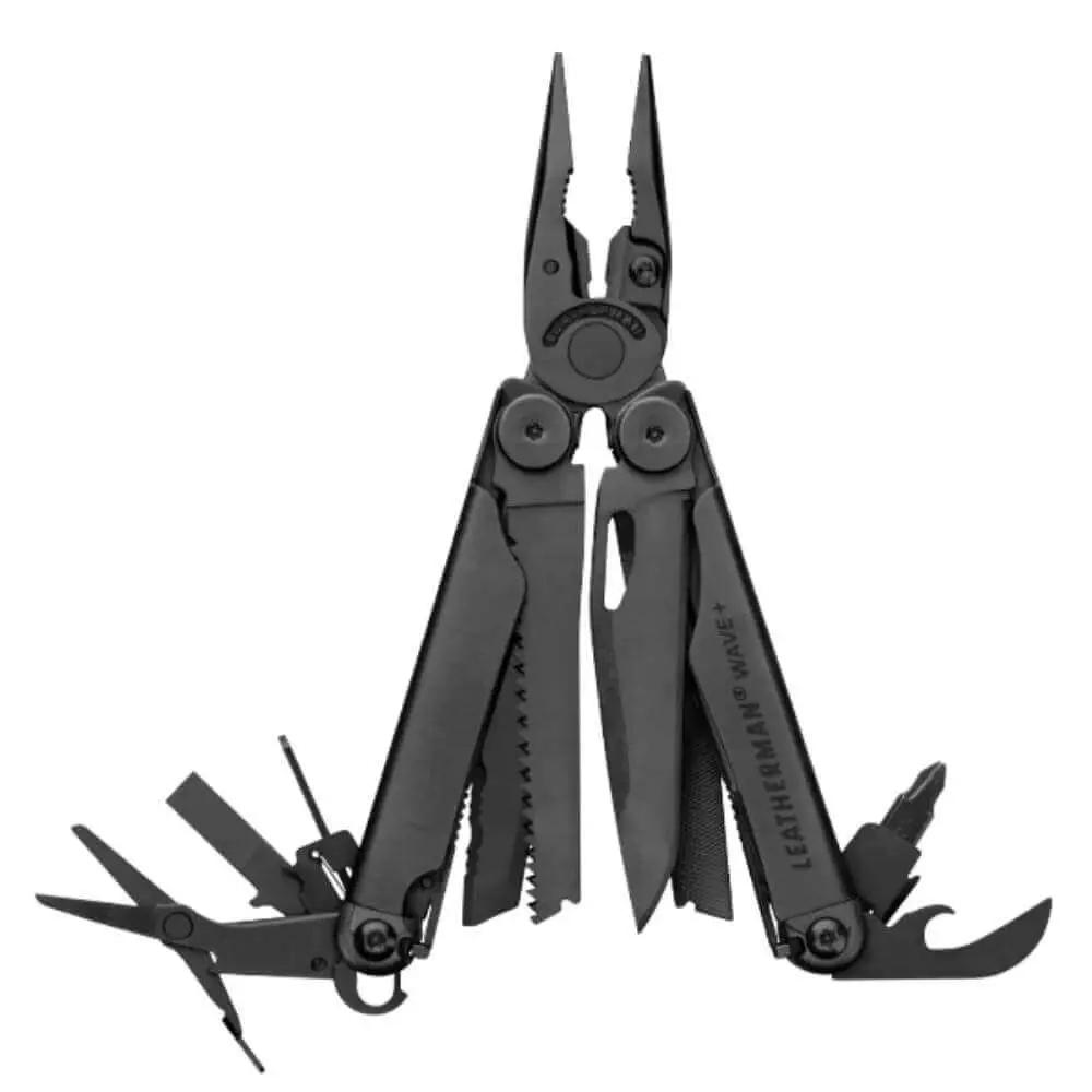 Wave Plus 18 In 1 Full Size Versatile Multi Tool For DIY Home Garden Outdoors And Everyday Carry Black Stainless Steel Construction