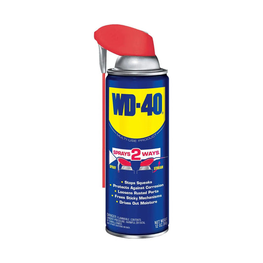 WD-40 Classic Formula 12 oz can, all purpose lubricant that drives out moisture and fights rust, ideal for tools and electronics