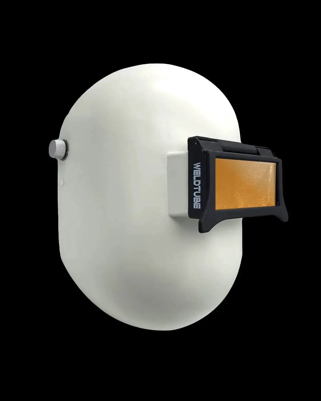 Flip Front Clip On Adapter for Pipeliner Welding Helmet with grinding shield, WELDTUBE accessory, front view