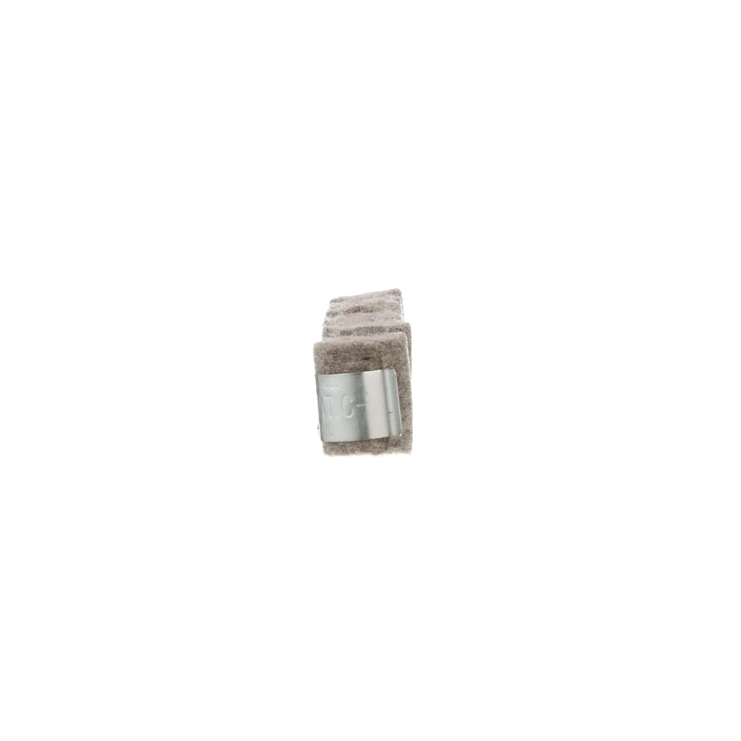 Side view of Lube-Matic Pre-Treated Lube Pad for Welding Wire Feeding, black finish, smooth wire feed on rusty, poor cast, long liners, pack of six.