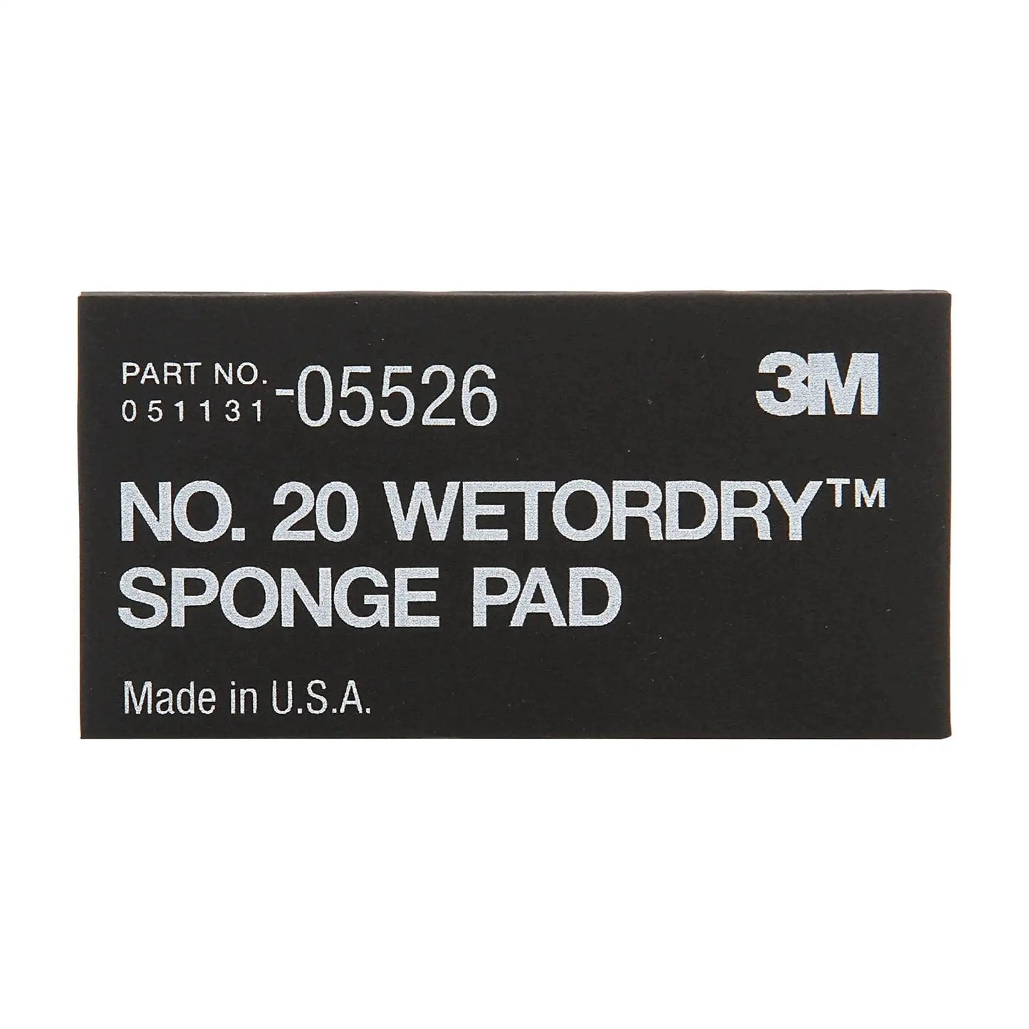 Package of Wetordry Sponge Pad Dual Sided For Wet And Dry Sanding Automotive with part number and brand logo.
