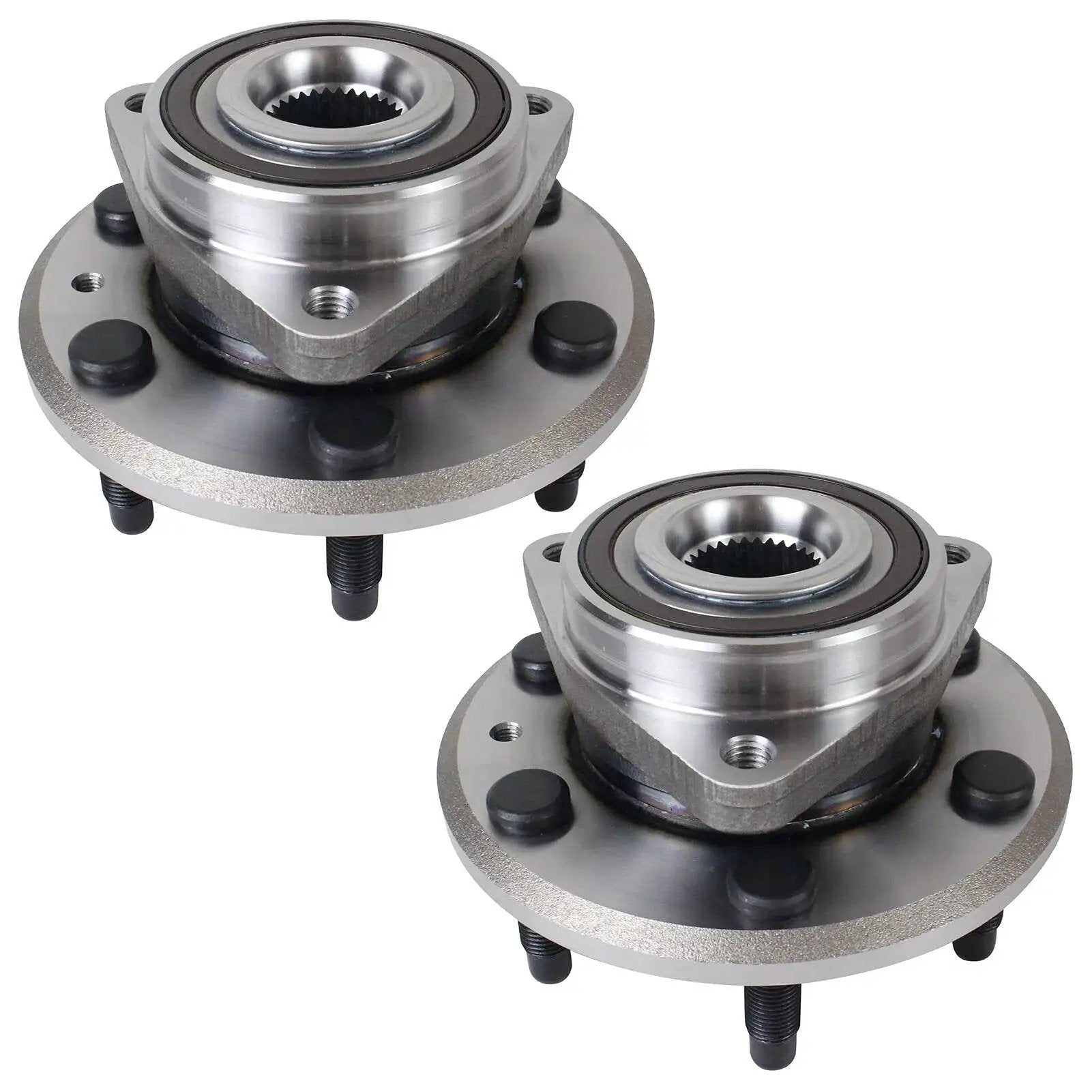 Wheel Bearing And Hub Assembly 513277 Front And Rear Six Lug With ABS Compatible With Buick Enclave Chevy Traverse