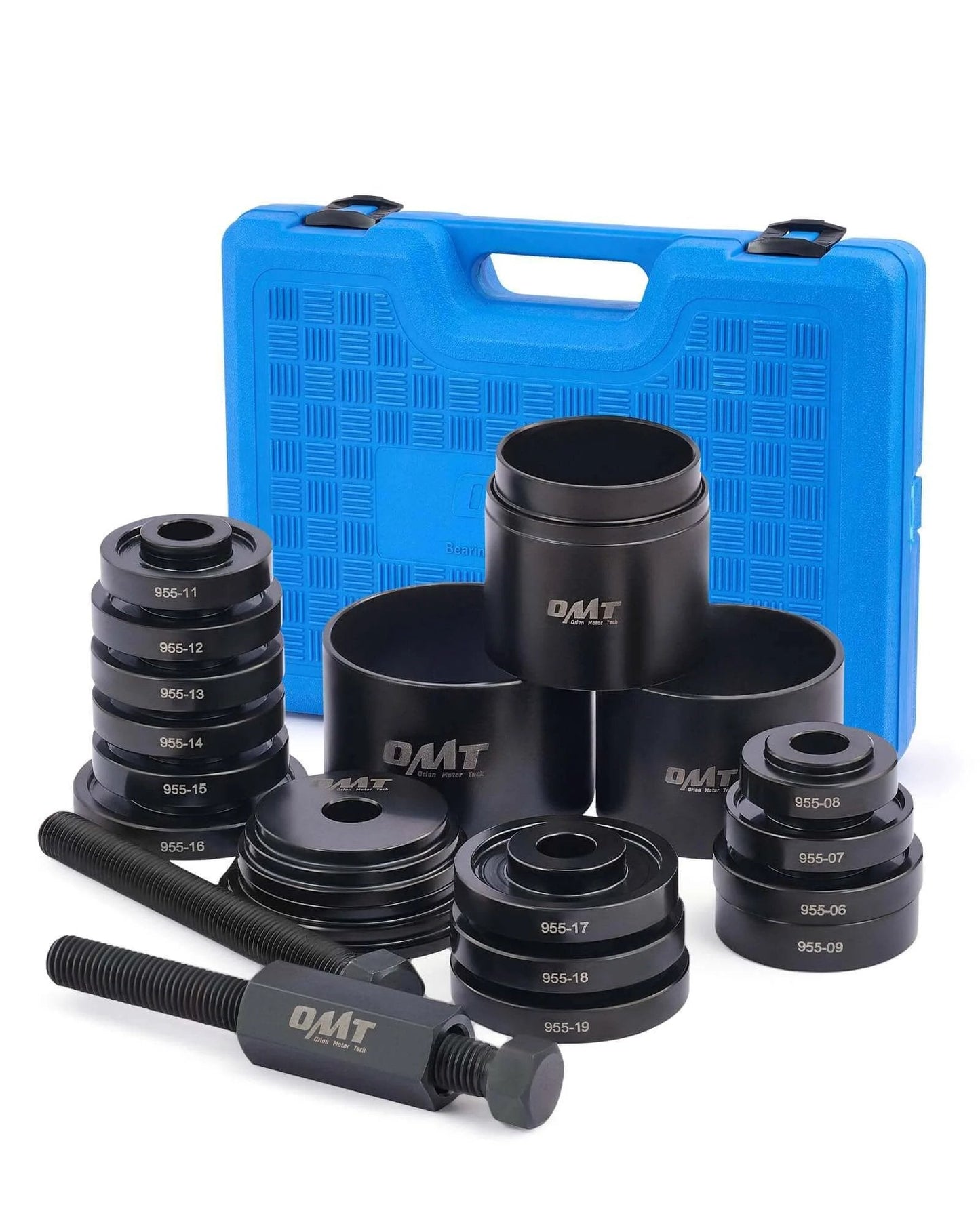 Wheel Bearing Press Kit for Front Wheel Drive Bearing Removal & Installation, 24pc Wheel Bearing Puller Tool Set with case