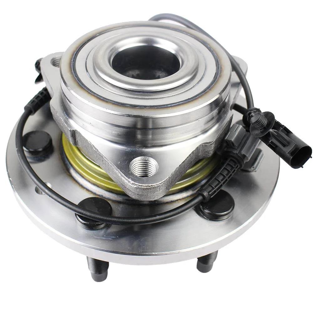 515096 Front Wheel Hub Bearing Assembly for Chevy Tahoe Silverado Suburban, 6 Lug with ABS, close-up view