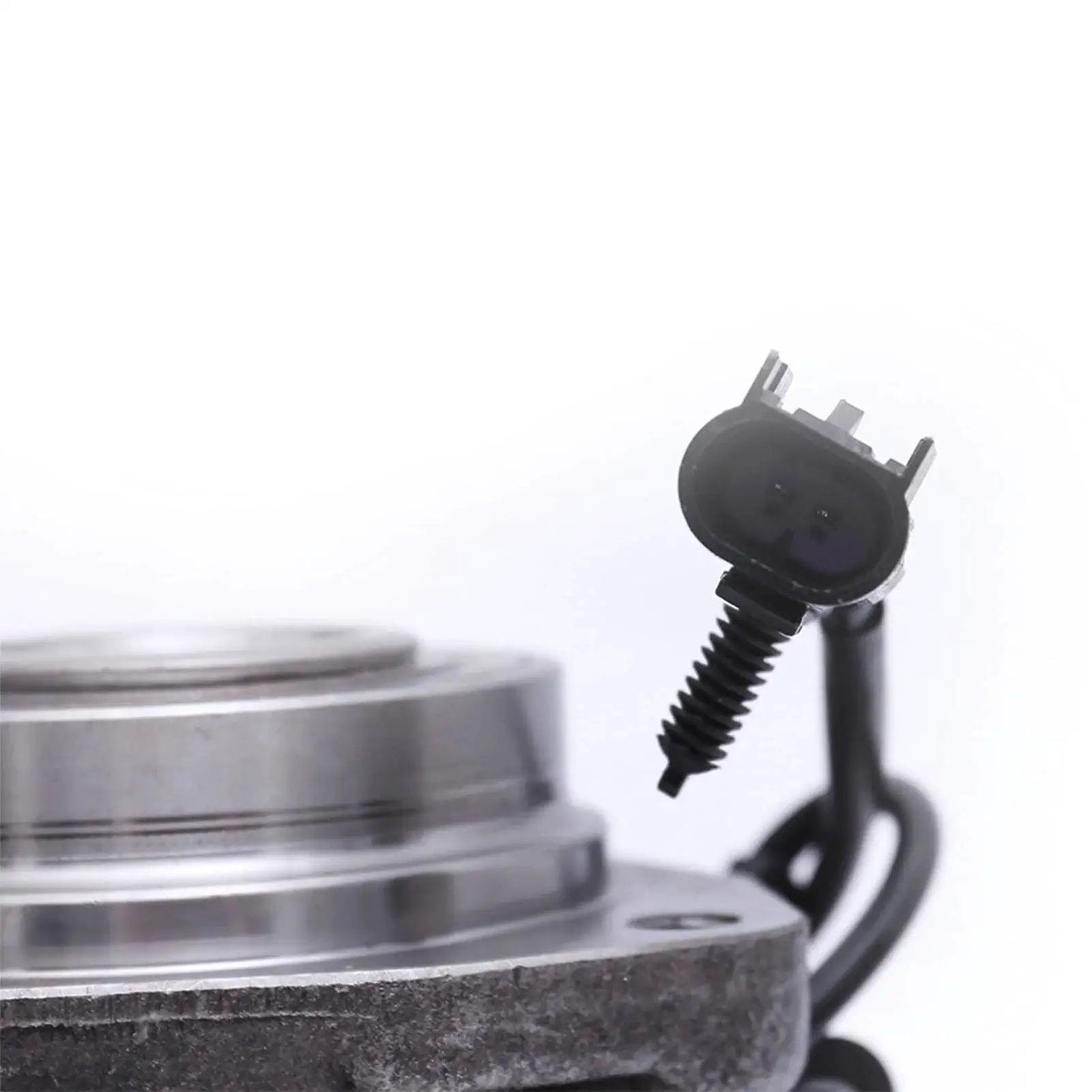 Close-up of Front Wheel Bearing Hub Assembly For 2002 2009 Chevy Trailblazer And Trailblazer EXT 6 Lug With ABS OEM Grade