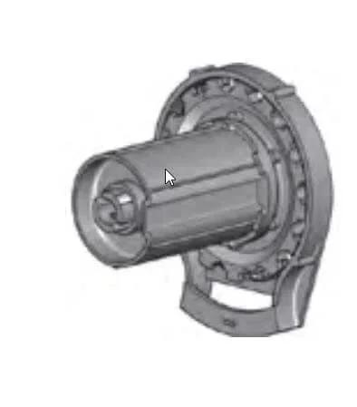 Clutch R Series with Bead Stopper (White, R16-1 1/2" Tube) showing side view and fiberglass-reinforced housing