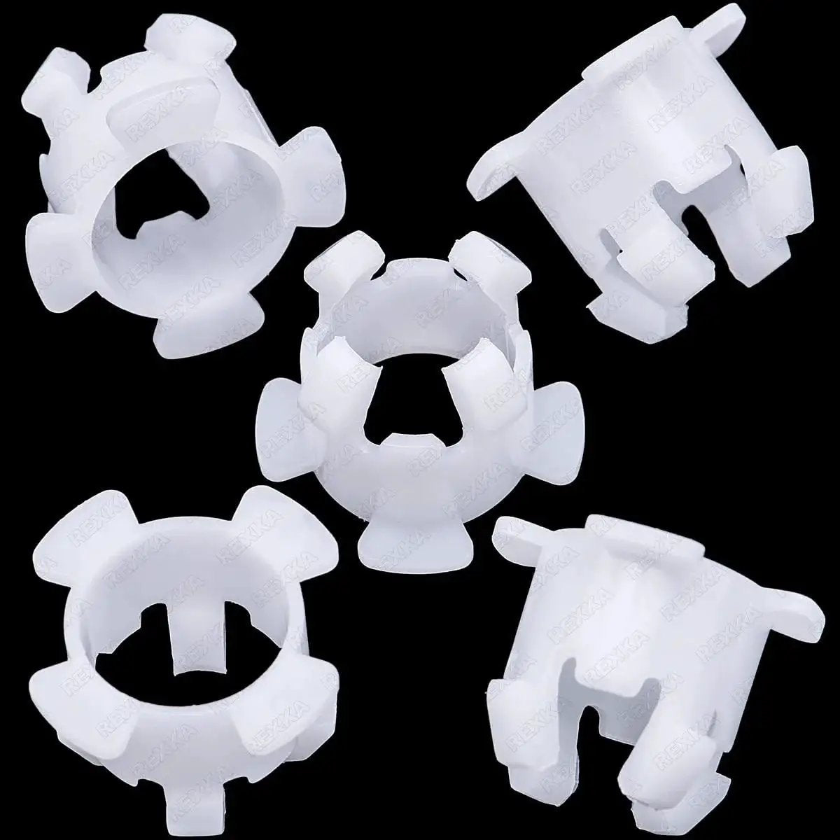 Five Piece Clutch Pedal Shaft Bushing Set For Ford F Series Trucks F 150 F 250 F 350 Ranger And Bronco E69Z 7526 A White Nylon