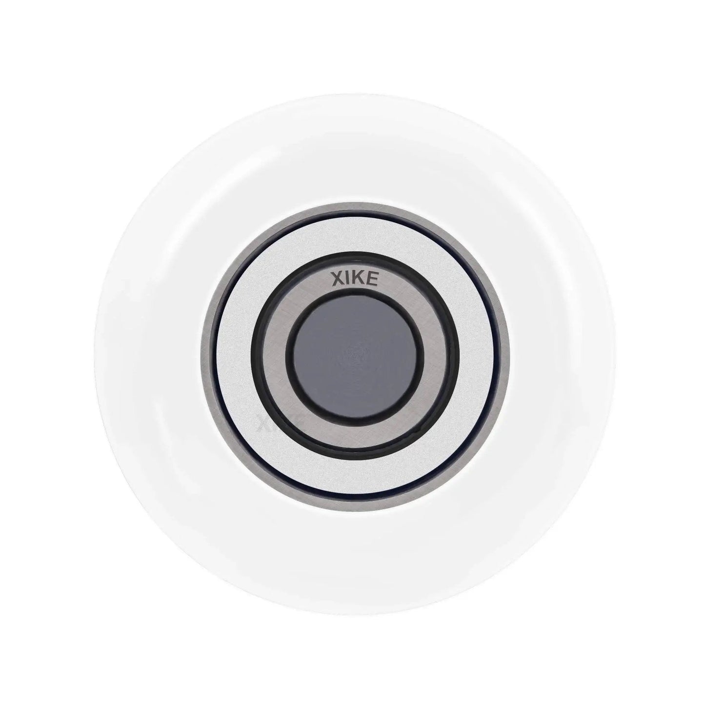 Close-up of a white nylon garage door roller wheel, 10 Pack White Nylon Garage Door Rollers 2 Inch With 4 Inch Stem Quiet Durable High Load