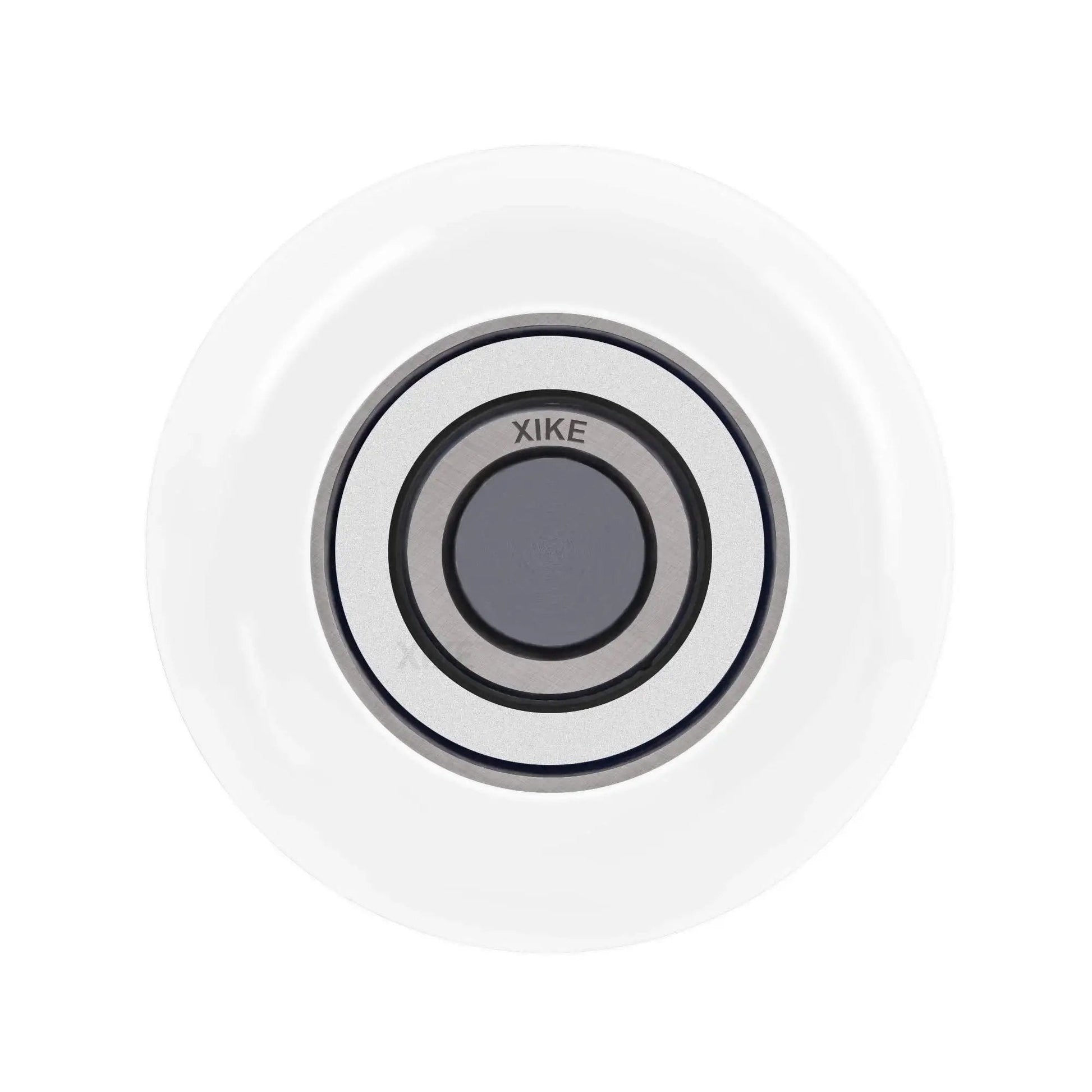 Close-up of a white nylon garage door roller wheel, 10 Pack White Nylon Garage Door Rollers 2 Inch With 4 Inch Stem Quiet Durable High Load