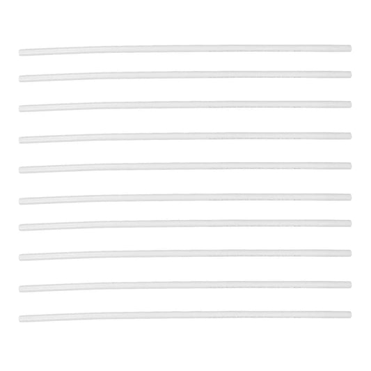 White PVC pipes set, 20mm outer diameter, 1000mm length, ideal for greenhouse sheds, shelves, tent connections, and garden supports.