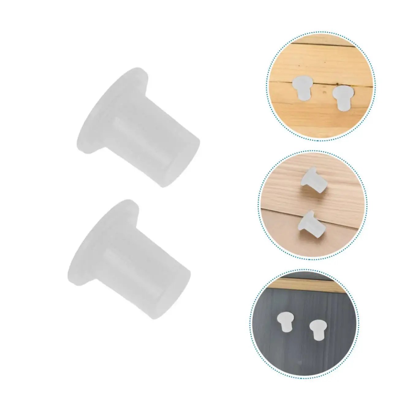 Inline Skate Plastic Bearing Spacers and Side Plugs Kit 50 pieces close-up view showing durable plastic construction.