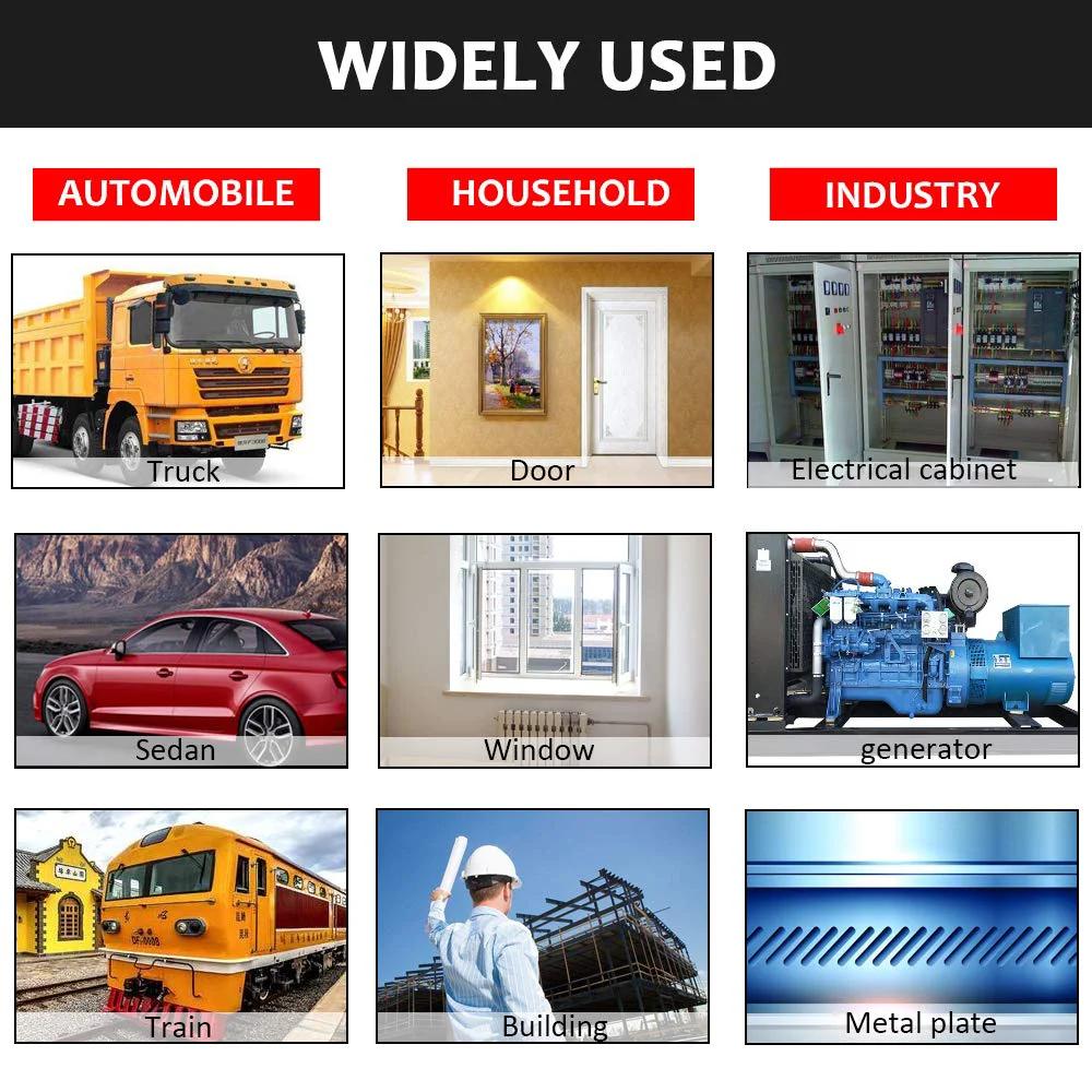 Image showcasing applications of the All Purpose Car Door Weather Stripping Seal Kit 20 Feet EPDM Foam Rubber in vehicles and buildings.