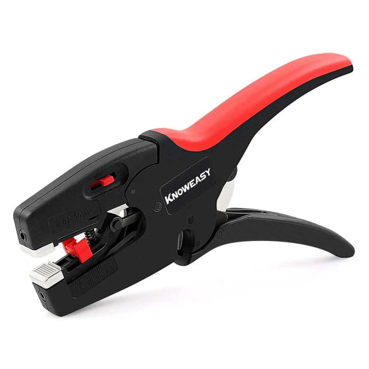 Heavy Duty Wire Stripper And Cutter Two In One For 7 To 32 AWG Wires 0.03 Mm2 To 10 Mm2, ergonomic design with red and black handle