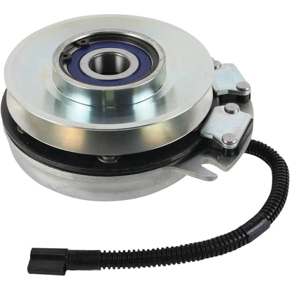 Front view of Xtreme Electric PTO Clutch X0292 showing metal casing, 6-inch pulley, and wiring harness
