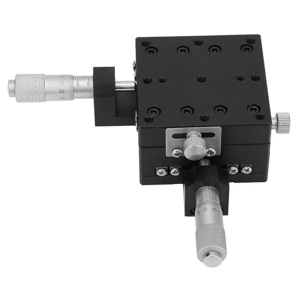 ✝️ XY Linear Stage, Keenso SEMY60-AC Micrometer Manual Precision Linear Translation Stage Displacement Trimming Bearing Sliding