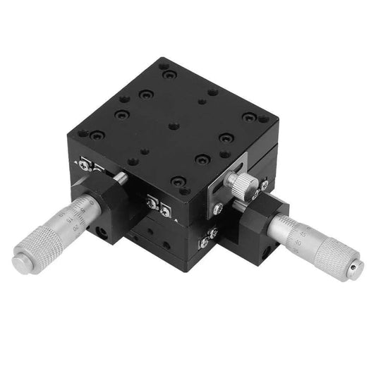 ✝️ XY Linear Stage, Keenso SEMY60-AC Micrometer Manual Precision Linear Translation Stage Displacement Trimming Bearing Sliding Table